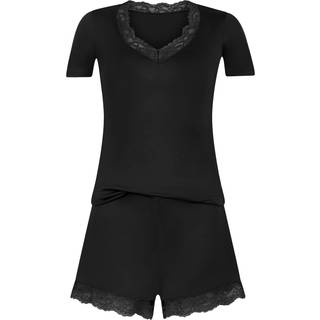 Hunkemöller Jersey pyjamas sort - S
