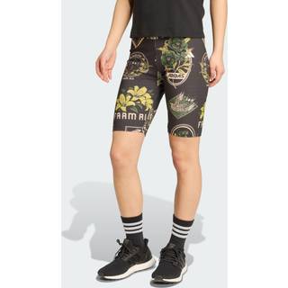 adidas x FARM cykelshorts - Black / Amazon Green / Preloved Lime - XS