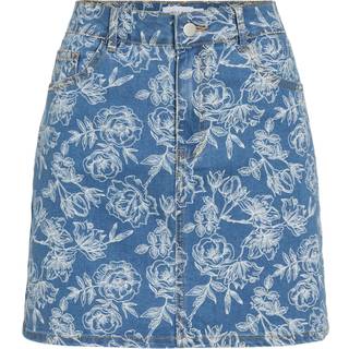 Vichia Denim Mininederdel