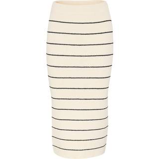 Soaked In Luxury Slwinta Skirt Nederdele 30408066 White W Black Row (SMALL)
