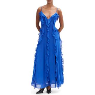 Bardot Bardot Blue Veris Ruffle Maxi Dress