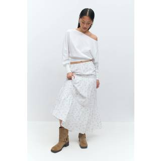 Gina Tricot-Lace maxi skirt-lange nederdele-Hvid-XS-Dame