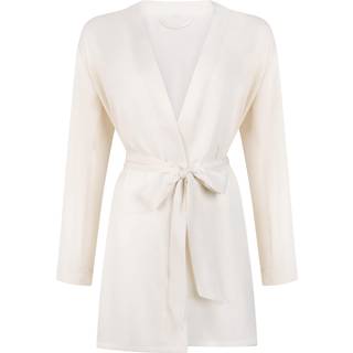 Hunkemöller Satin kimono hvid - XL/XXL