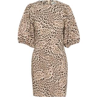 Soaked In Luxury Slzazu Dolore Printed Dress Ss Kjoler 30408464 Leopard Print (SMALL)