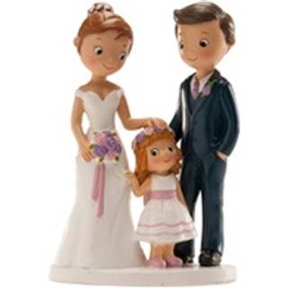 Dekora - Topfigur, Brudepar med Pige