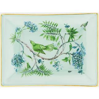 Aquazzura Casa Serving And Trays - 'Secret Garden' tray in GREEN PORCELAIN