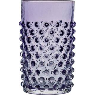 Mundblæste højglas Hobnail (sæt af 2)