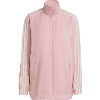 adidas Originals satin firebird træningsoverdel ruffle 3-Stripes - Wonder Mauve - XS