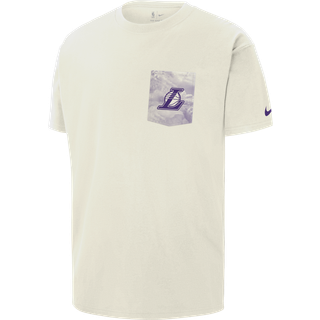 Los Angeles Lakers Courtside Nike NBA Max90-T-shirt til mænd - hvid - XL