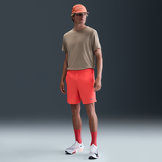 Nike Challenger Dri-FIT 7-løbeshorts (18 cm) med indershorts til mænd - rød - XL