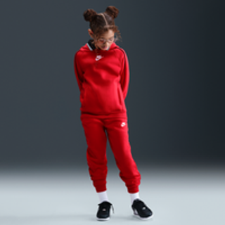 Nike Sportswear Club Fleece-tracksuit med hætte til større børn - rød - rød