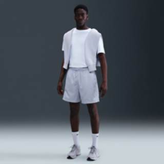 Vævede Nike Club-flow-shorts til mænd - grå - L