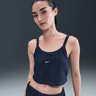 Kort Nike Chill Waffle-tanktop til kvinder - blå - S (EU 36-38)