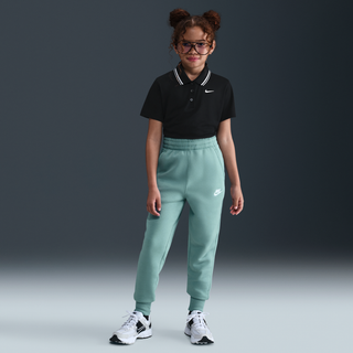 Faconsyede Nike Club Fleece-bukser med høj talje til større børn (piger) - grøn - L