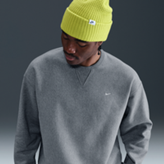 Nike Solo Swoosh-crewtrøje i fleece til mænd - grå - XXL