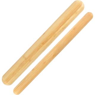 Bambus Fransk stil Rullingstift Sortiment - 1 tyk/1 tynde m/afrundede ender - 1 hver