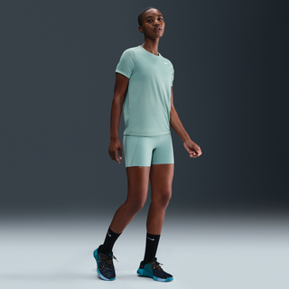Nike Universa-cykelshorts (13 cm) med høj talje uden sømme foran til kvinder - grøn - XL (EU 48-50)