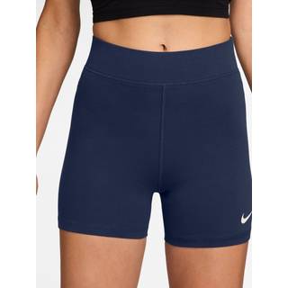 Nike Sportswear Classic-cykelshorts med høj talje (13 cm) til kvinder - blå - L (EU 44-46)