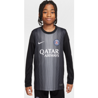 Paris Saint-Germain 2025/26 Stadium Goalkeeper Nike Dri-FIT Replica-fodboldtrøje med lange ærmer til mænd - sort - M