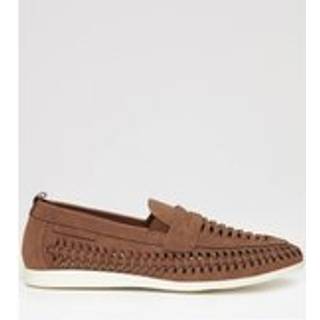 Threadbare Threadbare Brown Faux Suede Woven Loafers
