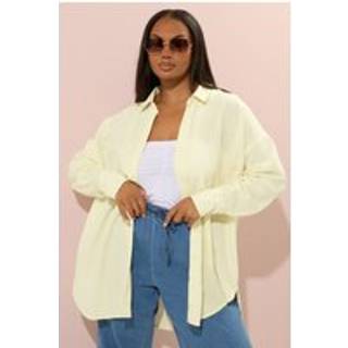 Yours Curve Yours Curve Yellow Linen Shirt