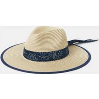 Accessorize Accessorize Natural Bandana Straw Fedora Hat