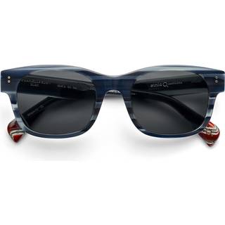 Etnia Barcelona Fornells Sun Polarized BLBK 53 Solbriller Mænd Blue - Striped Black Blue - 53mm