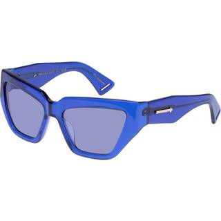 Karen Walker Wrap God Asian Fit KAS2349727 57 Solbriller Kvinder Blue - Transparent Indigo Blue - 57mm