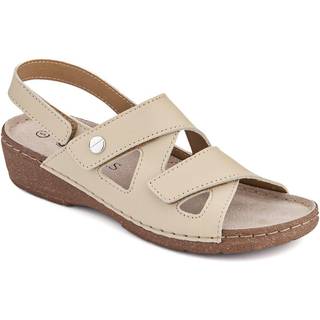 Pavers Pavers justerbare læderslingback-sandaler