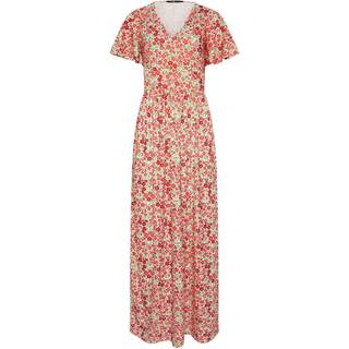 Lts Tall Red Ditsy Angel Sleeve Maxi Dress 14 Lts | Tall Women's Floral Dresses