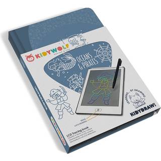 Kidywolf Kidydraw Mini Drawing Tablet – 30 Drawings - Oceans & Pirates