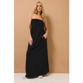 Lts Tall Black Jersey Bandeau Maxi Dress 16 Lts | Tall Women's Black Dresses