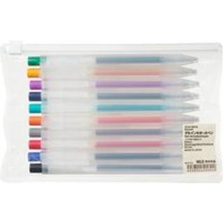 Muji Smooth Gel Knock Type Pen 0,5 mm 10 färger set (Japan Import)
