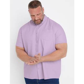 BadRhino Big & Tall BadRhino Big & Tall Blue Short Sleeve Oxford Shirt