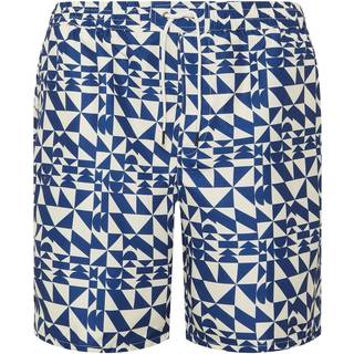 BadRhino Big & Tall BadRhino Big & Tall Blue Abstract Print Swim Shorts