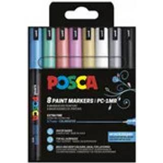 POSCA marker sæt PC-1MR 8 ass. metallic. farver