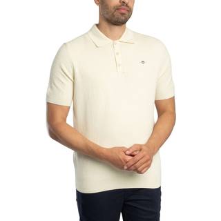 GANT Herre Tekstureret poloskjorte af bomuld (XL)