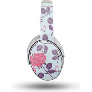 Carbon Fiber Headphone Skin kompatibel med Bose Quietcomfort -hovedtelefoner (2023) - Vintage Floral - Premium 3M Vinyl Protective Wrap Decal Cov