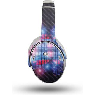 Carbon Fiber Headphone Skin kompatibel med Bose Quietcomfort -hovedtelefoner (2023) - Neon EQ - Premium 3M Vinyl Protective Wrap Decal Cover - Le