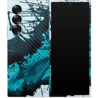 Carbon Fiber Phone Skin kompatibel med Samsung Galaxy Z fold 6 - Wild Splash - Premium 3M Vinyl Protective Wrap Decal Cover - Let at anvende | Ud