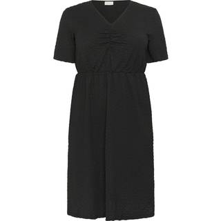 Kaffe Curve Kcditta Dress Kjoler 10583562 Black Deep Cc. (MEDIUM)