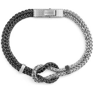 Guess UMB05027STGML Stainless Steel Gun Metal Knot Bracelet - A9326