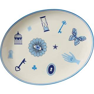 Porcelæn Serveringsfad Druggist