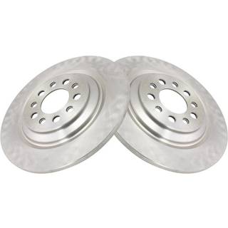 TRQ bageste bremseotorer sæt solid kompatible med 2014-2023 Jeep Cherokee