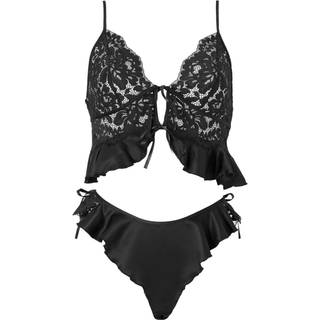 Ann Summers Ann Summers Black Intense Desire Satin Cami Set