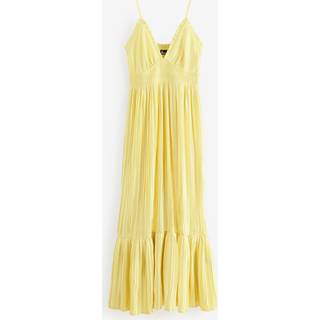 The Kooples The Kooples Yellow V-Neck Sheered Waist Cami Maxi Dress