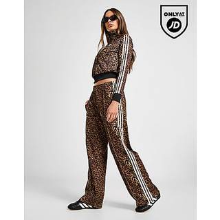 adidas Originals All Over Leopard Print Oversized Track Pants, Multi