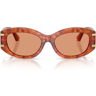 Dolce & Gabbana Kvinde DG4502 3452/7 Solbriller Acetat Brun Orange Rund Normal