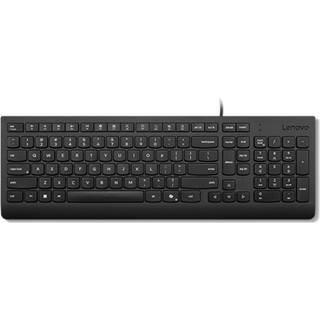Lenovo Essential - keyboard - QWERTY - Danish - black Input Device - Tastatur - Dansk - Sort