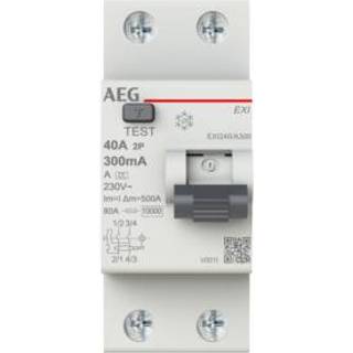 Fejlstrømsafbr. 40A 300Ma, 2P Aeg